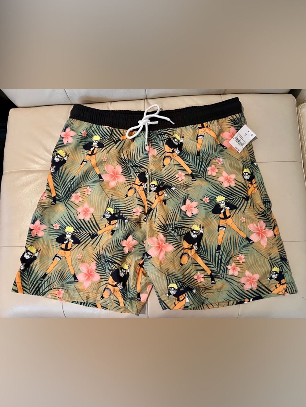 Naruto Men’s Medium Swim Shorts